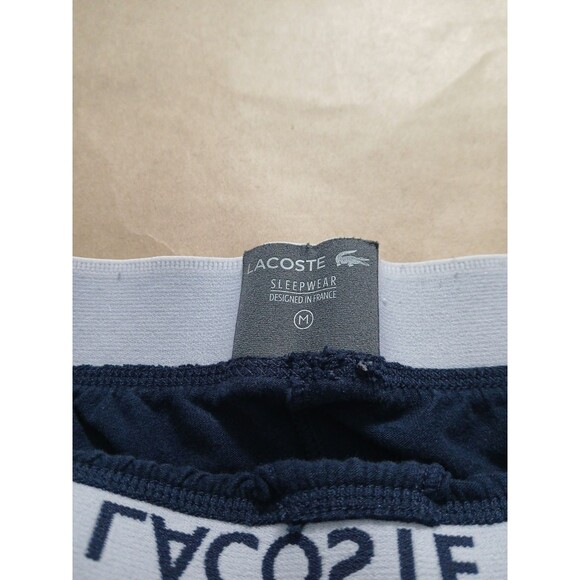 Lacoste Pajama Pants Mens Medium Navy Blue Sleepwear Loungewear - Picture 6 of 7